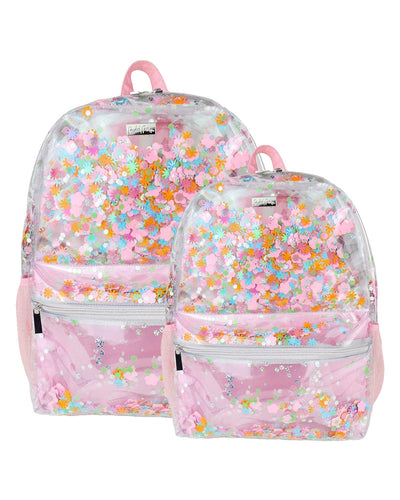 Packed Party Flower Shop Confetti Clear Backpack