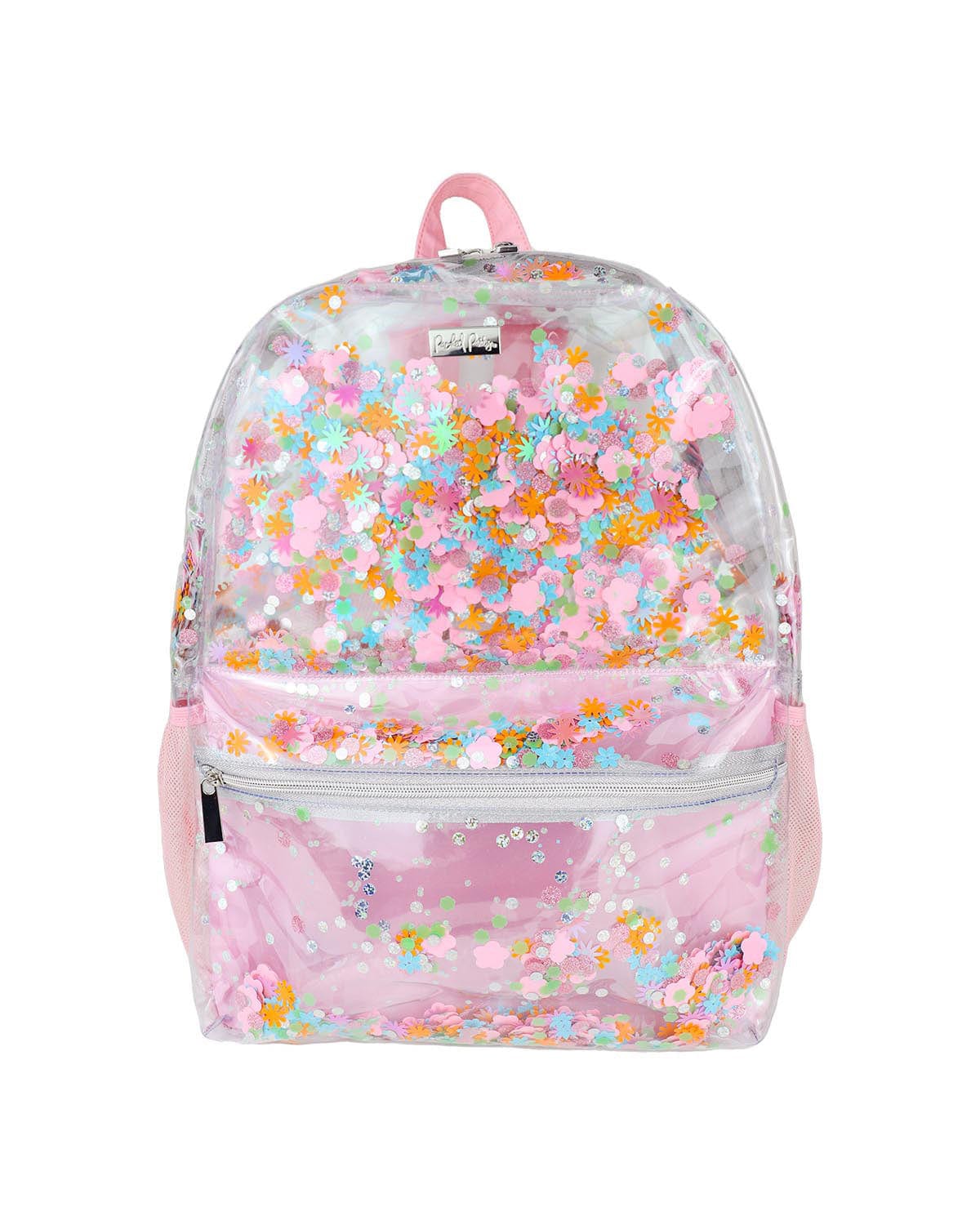 Packed Party Flower Shop Confetti Clear Backpack