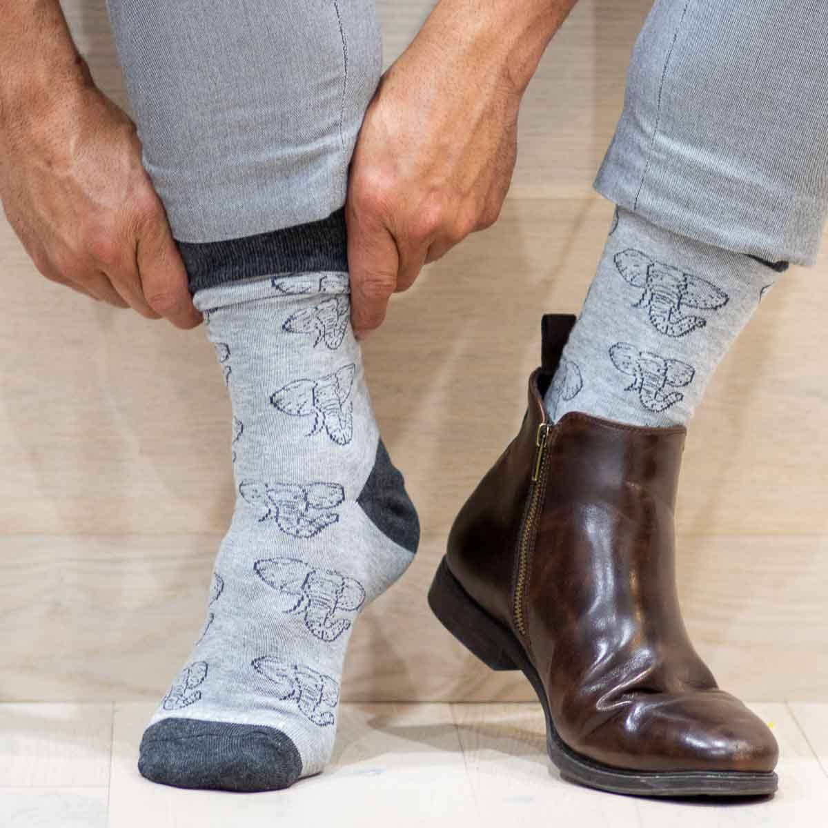 Men's Elephant Face Socks