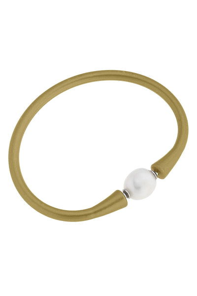 Bali Freshwater Pearl Silicone Bracelet