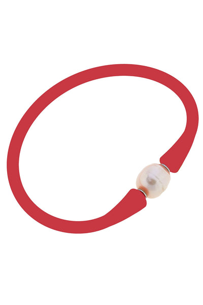 Bali Freshwater Pearl Silicone Bracelet