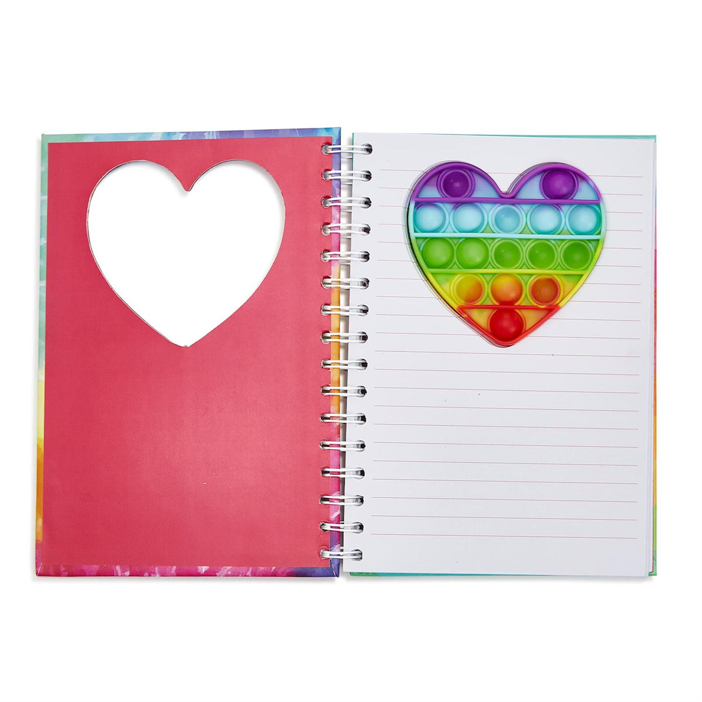 Heart Rainbow Popper Notebook (80 lined pages) Popper