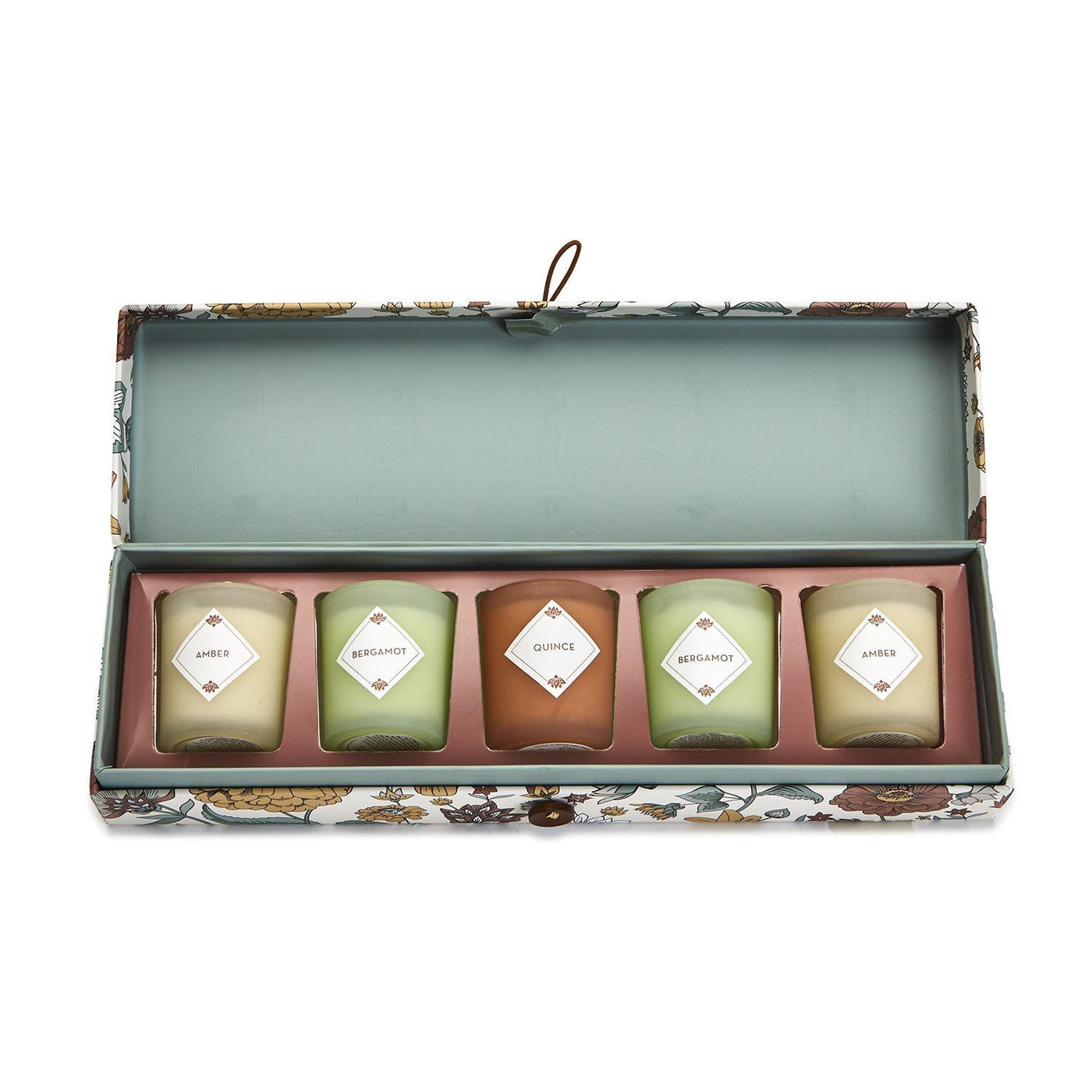 Set of 5 Assorted Scented Candles in Fall Gift Box