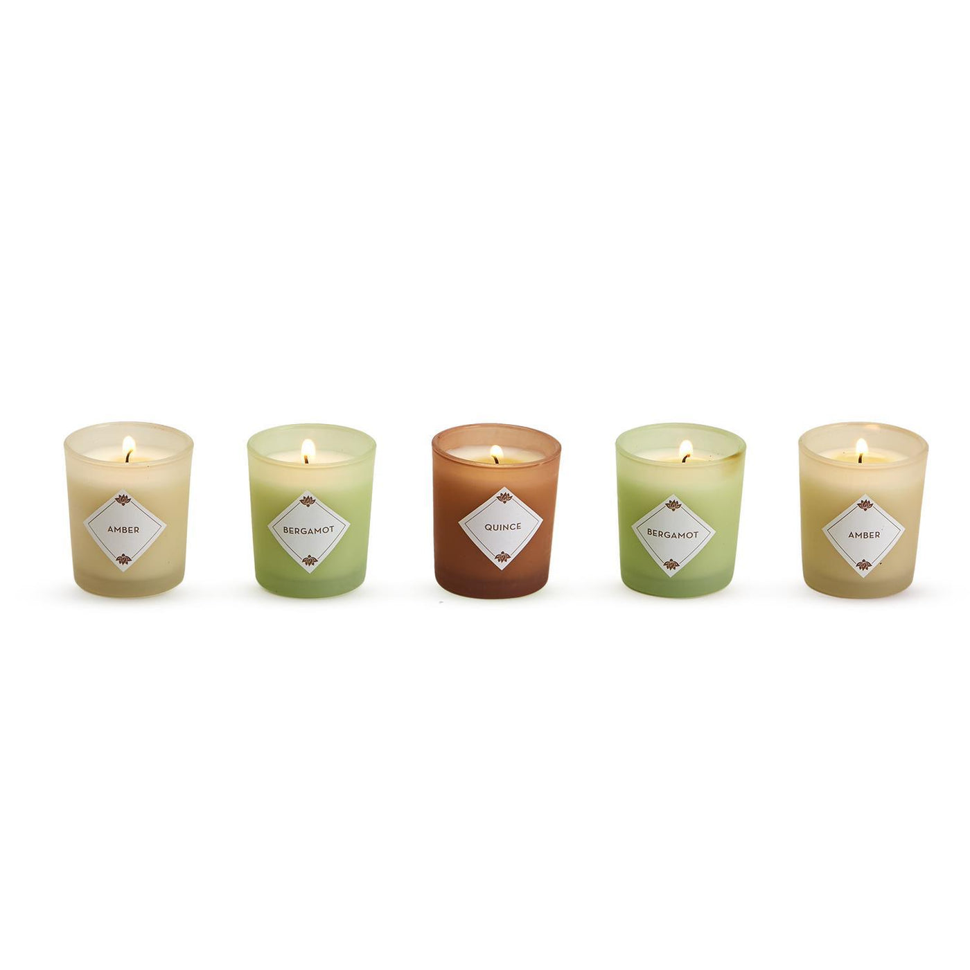 Set of 5 Assorted Scented Candles in Fall Gift Box