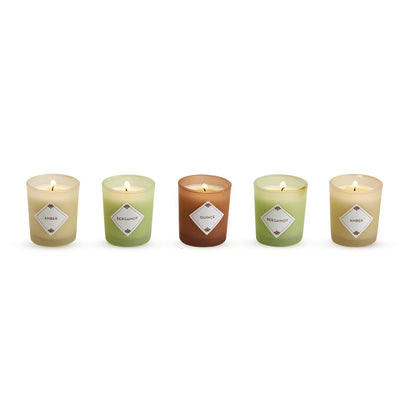 Set of 5 Assorted Scented Candles in Fall Gift Box