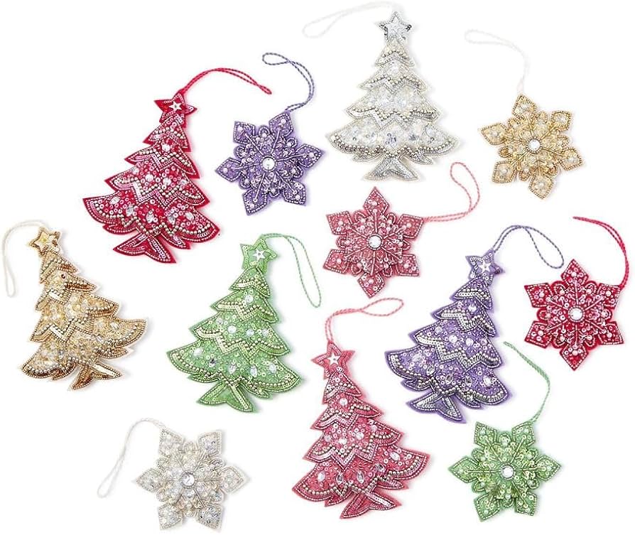 Sequin Christmas Ornaments