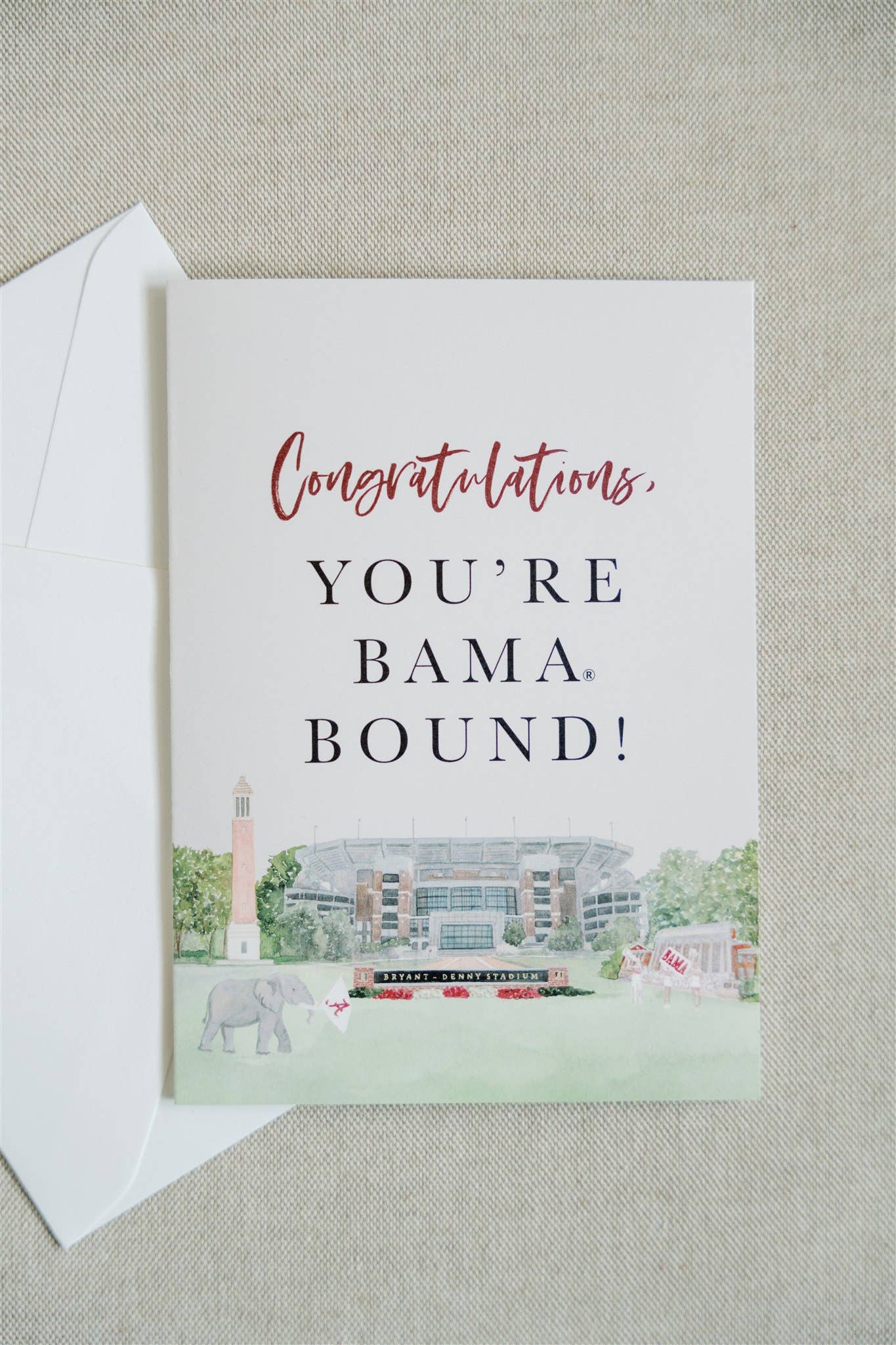 "You're Bama Bound" Greeting Card, Graduation