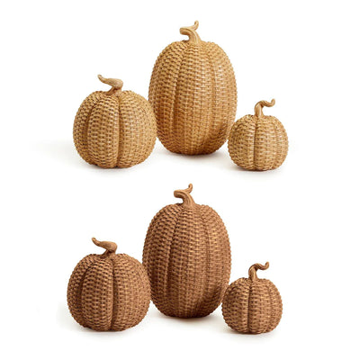 Basket Weave Pattern Pumpkin