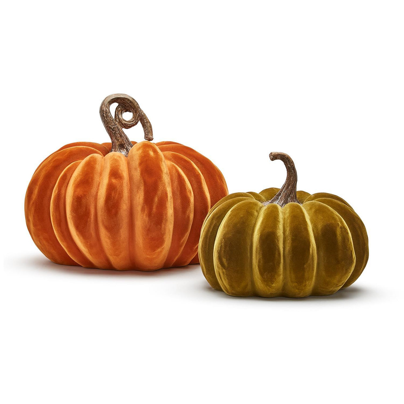 Grand Dames Flocked Oversized Pumpkins