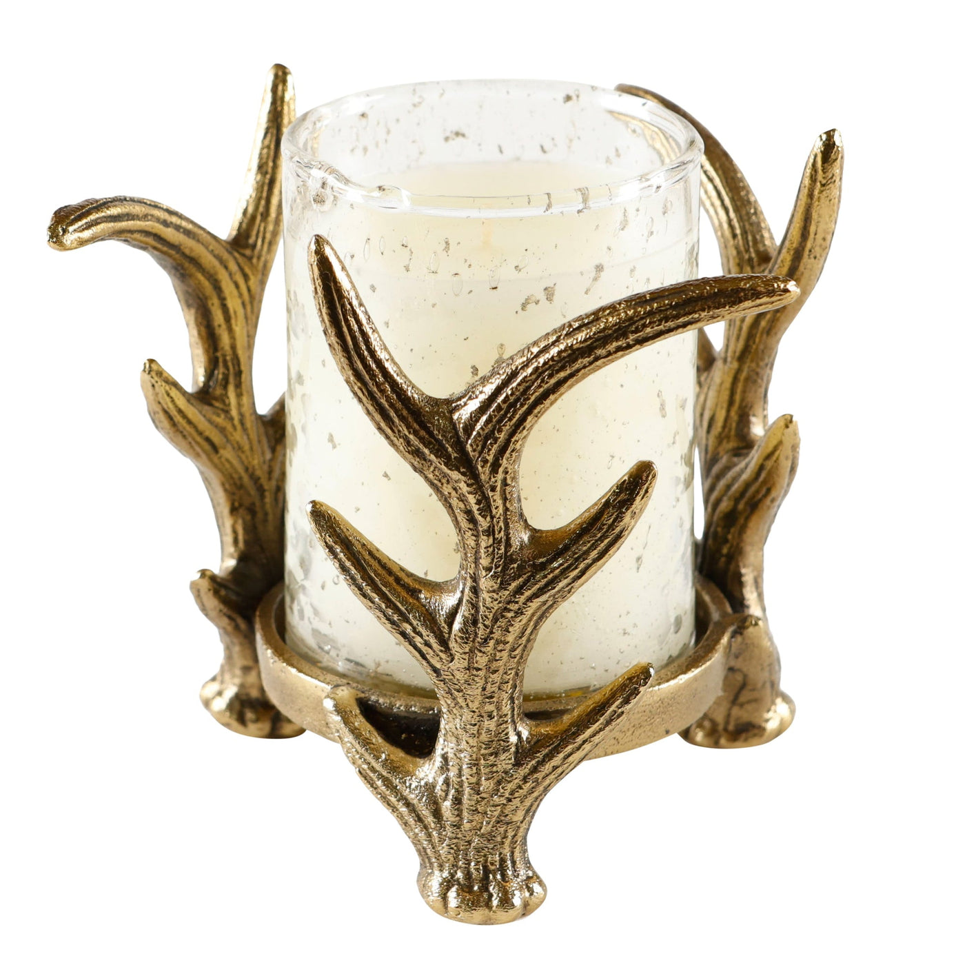 Noble Fir Large Antler Votive Stand Candle