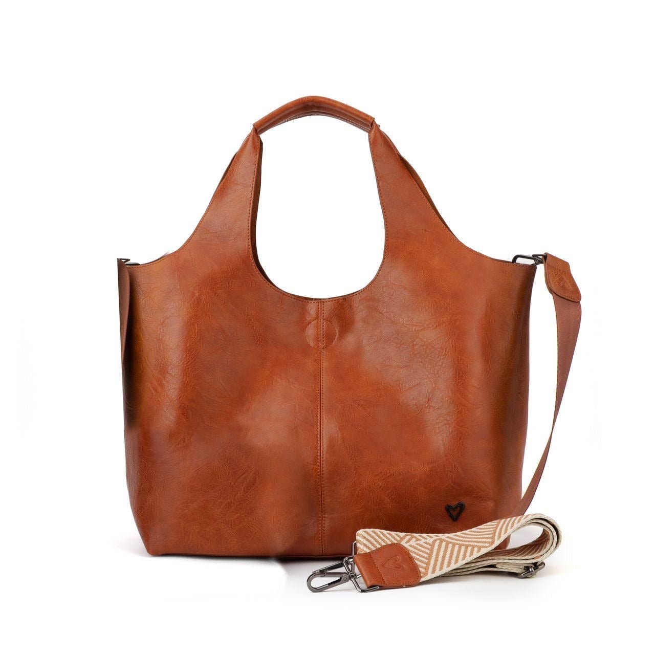 NEW Kipling Vegan Leather Tote: Brown