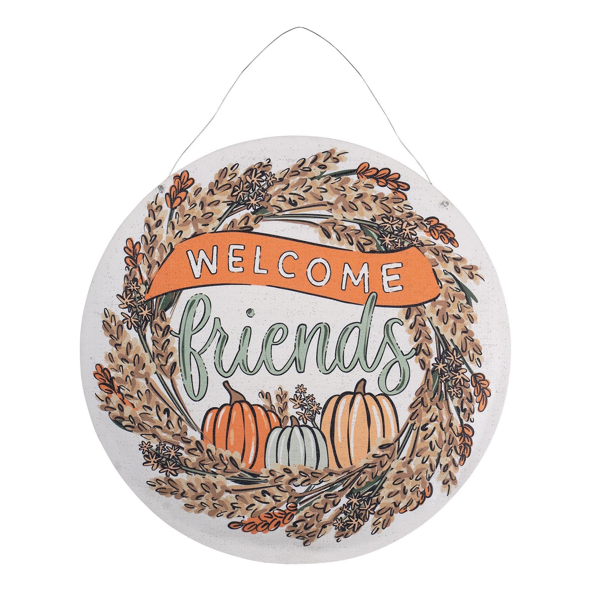 Reversible Welcome Friends Fall / Joy To The World Burlee