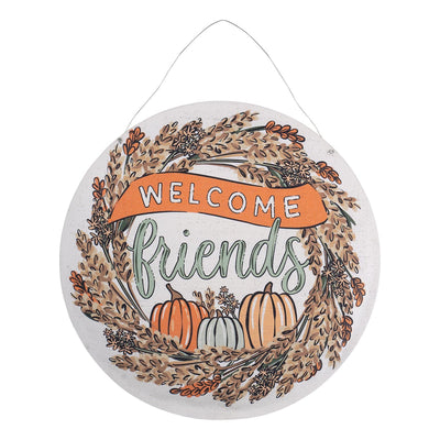 Reversible Welcome Friends Fall / Joy To The World Burlee