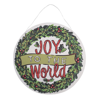 Reversible Welcome Friends Fall / Joy To The World Burlee