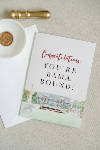 "You're Bama Bound" Greeting Card, Graduation