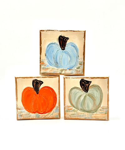 Orange Pumpkin on Canvas