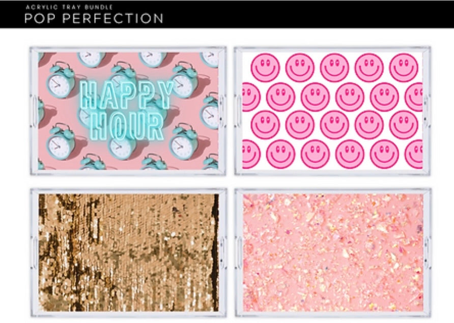 Acrylic Tray POP PERFECTION insert set of 10