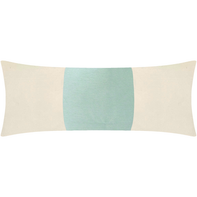 Aqua Velvet Panel Pillow