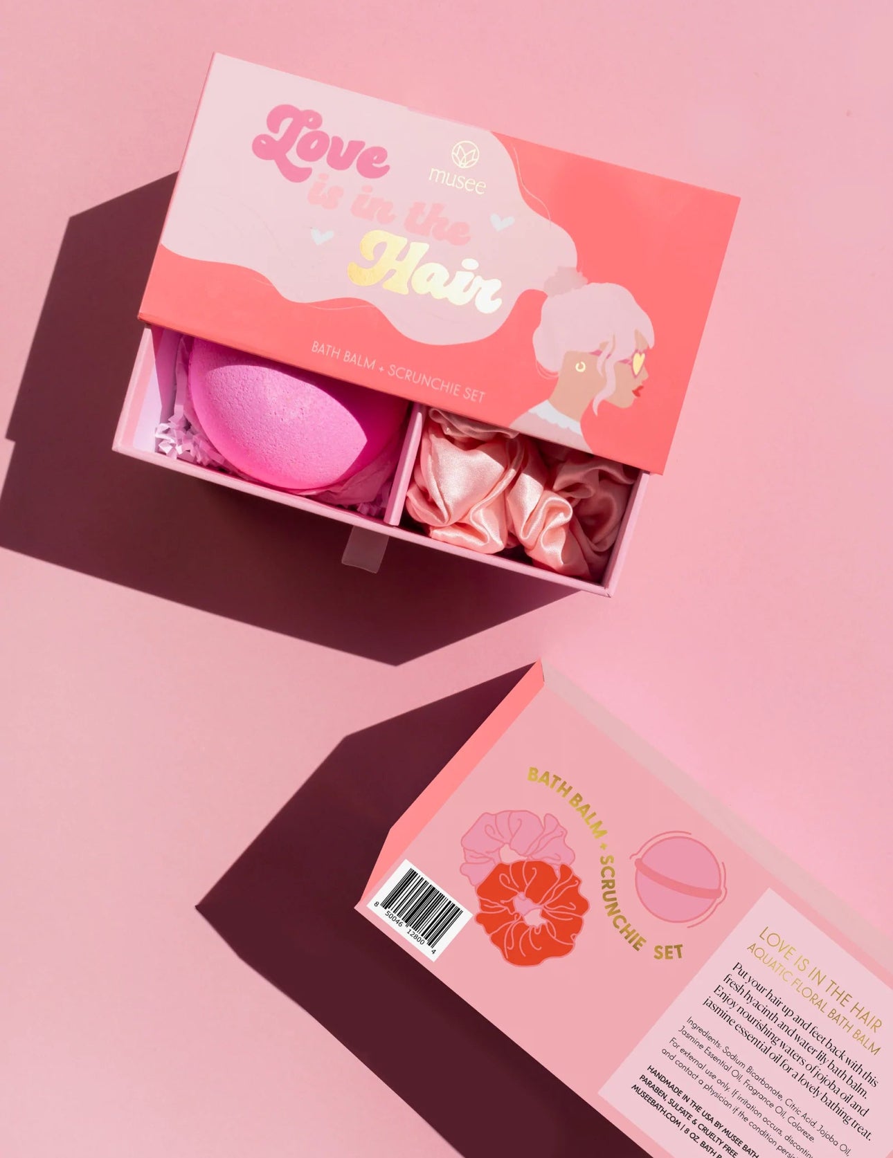 Musee Love Is In The Hair Bath Balm + Scrunchies Set