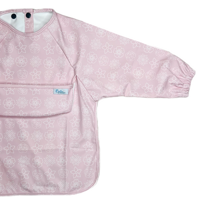 The Grayson Long Sleeve Bib - Petal Pink Blossom