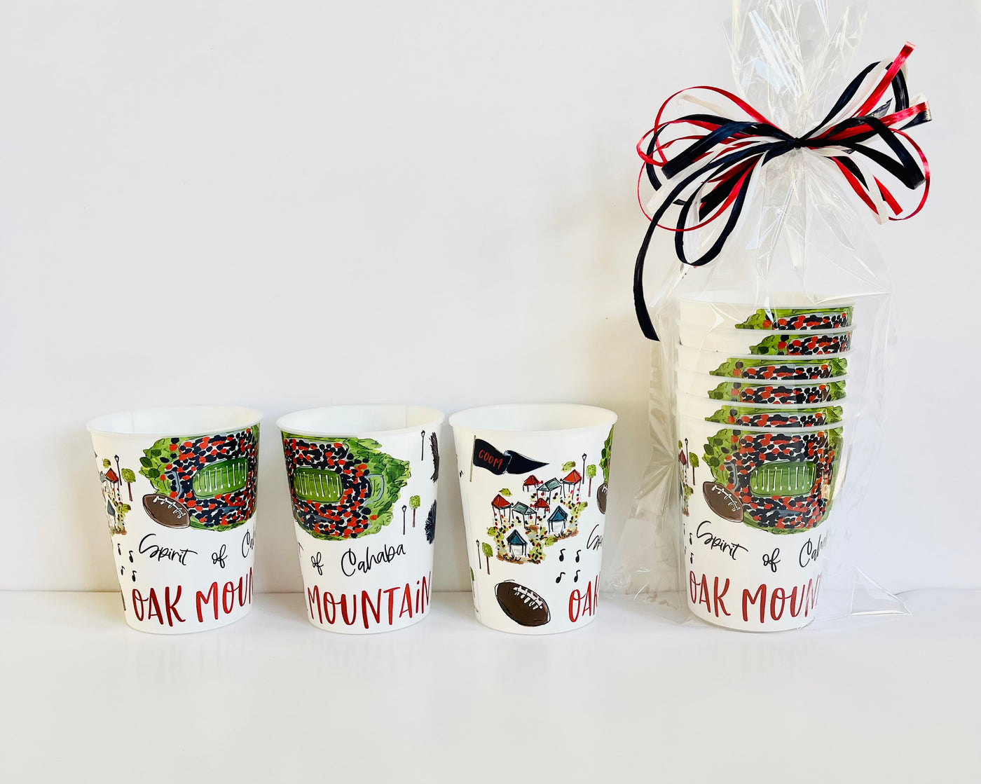 Oak Mountain Eagles Reusable Party Cups