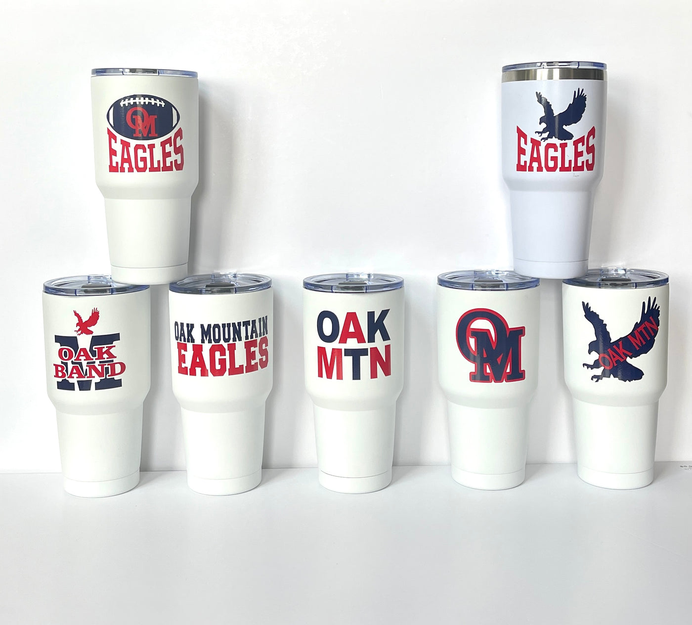 Oak Mountain Eagles 30 Ounce Stainless Cup