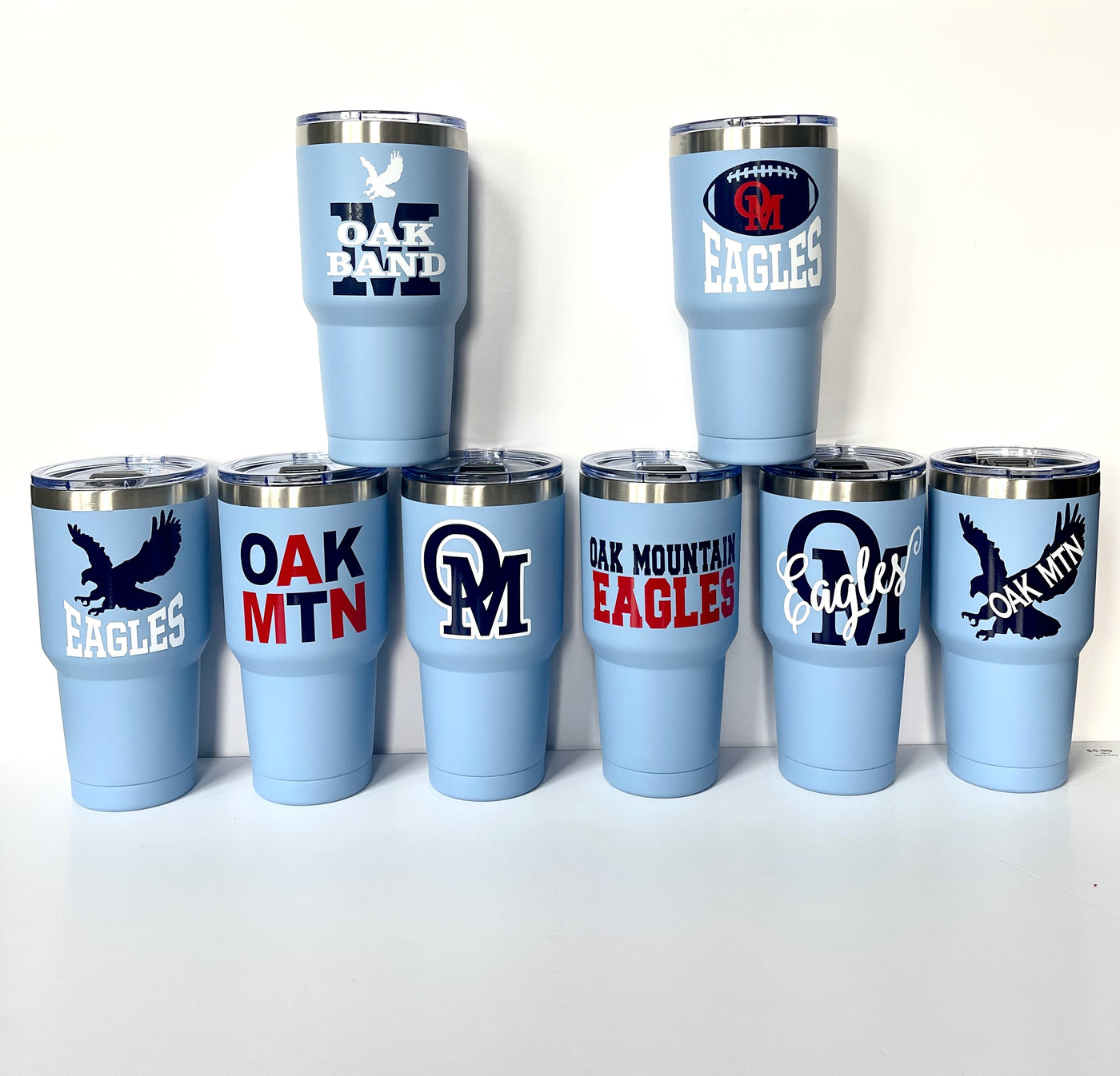 Oak Mountain Eagles 30 Ounce Stainless Cup