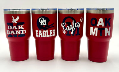 Oak Mountain Eagles 30 Ounce Stainless Cup