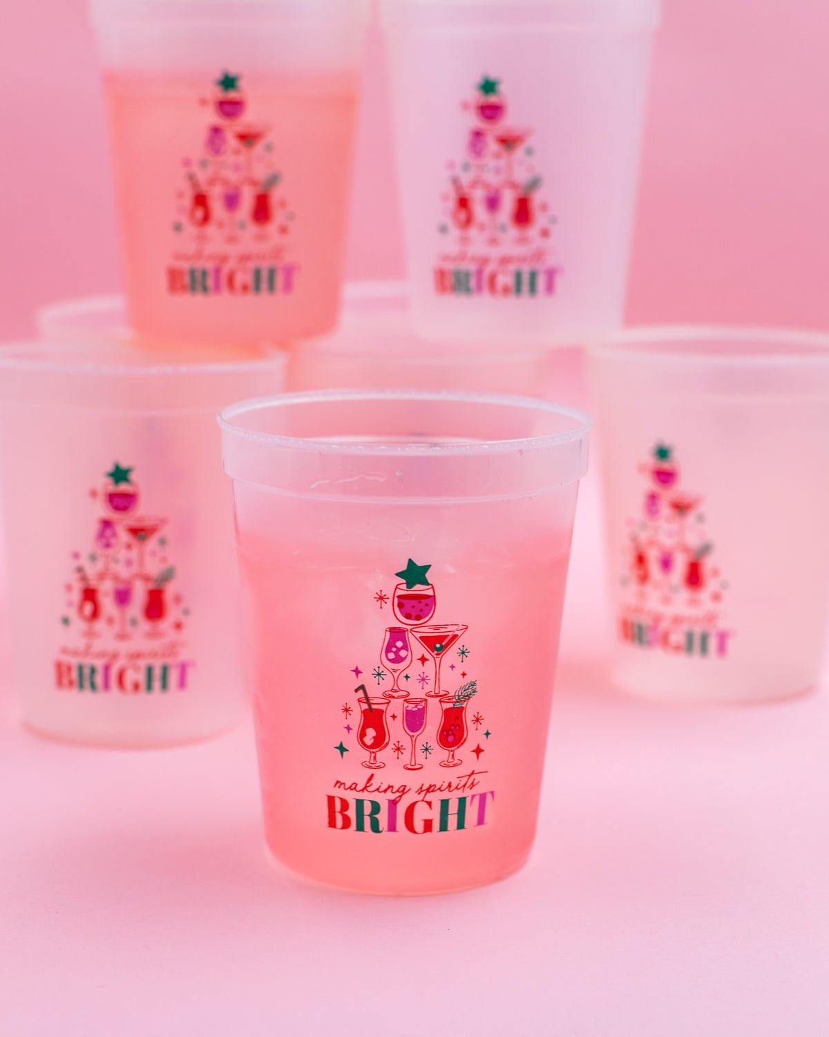 Making Spirits Bright Color Changing Cup Stack