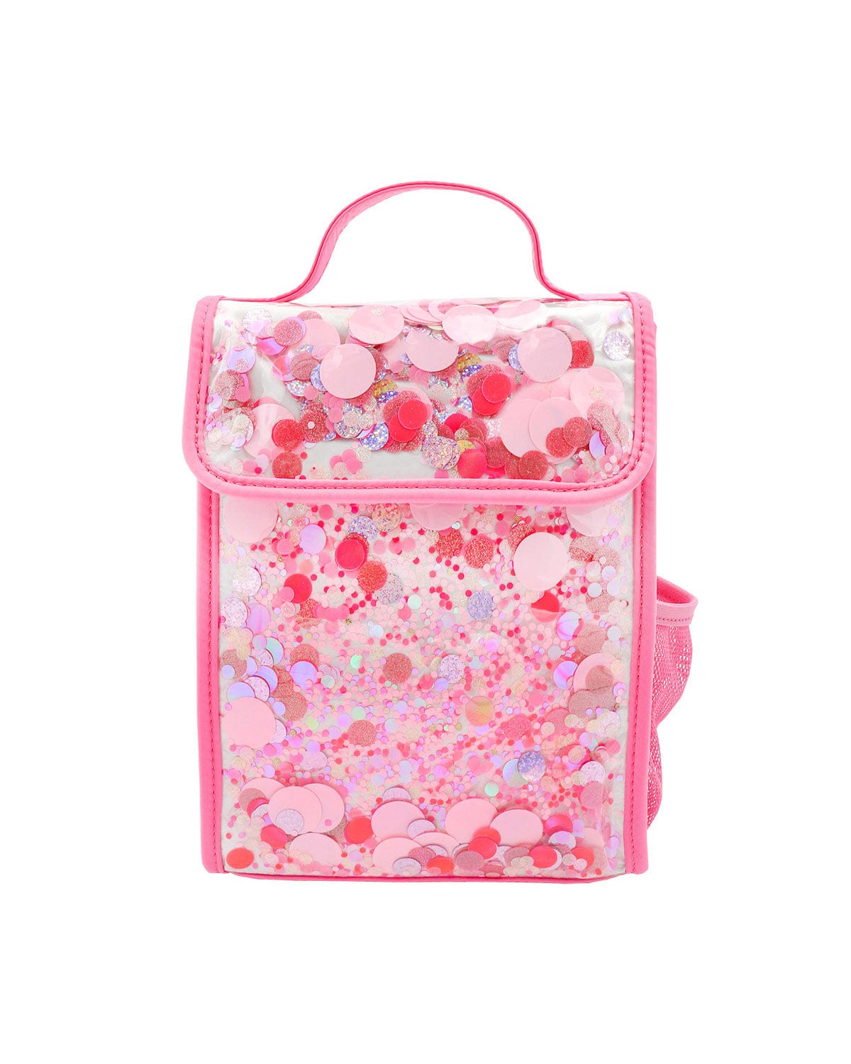 Packed Party pink party confetti insulated lunchbox