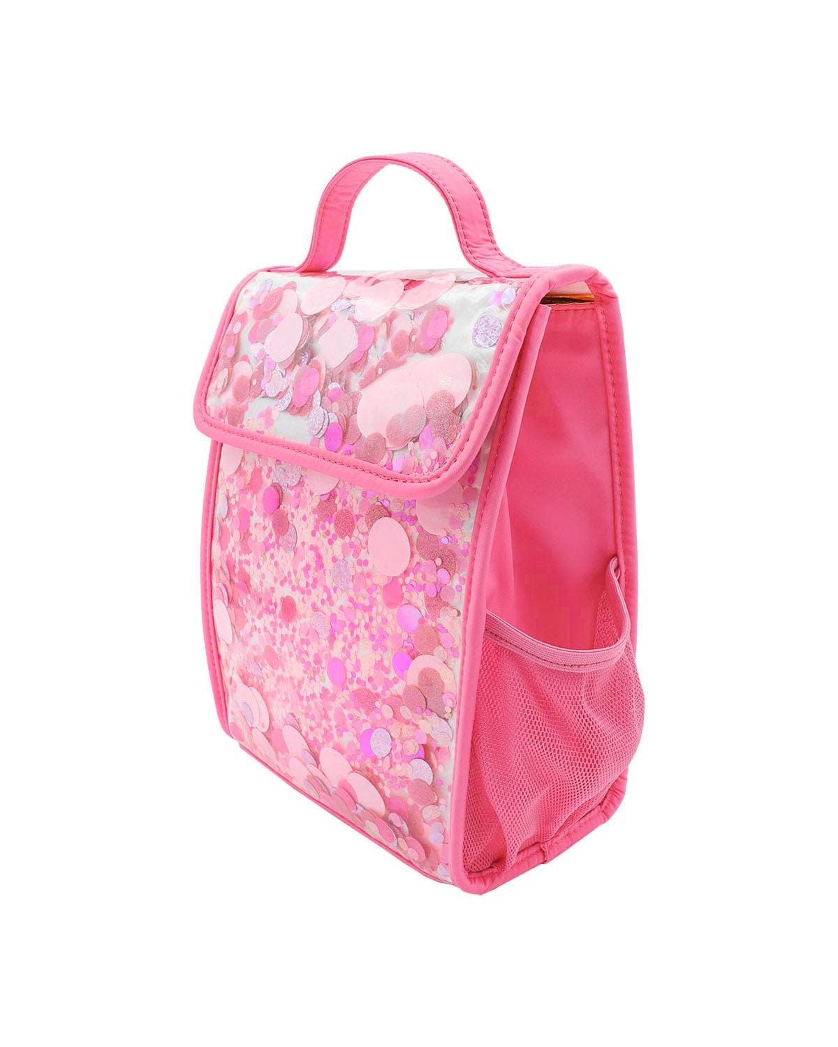 Packed Party pink party confetti insulated lunchbox