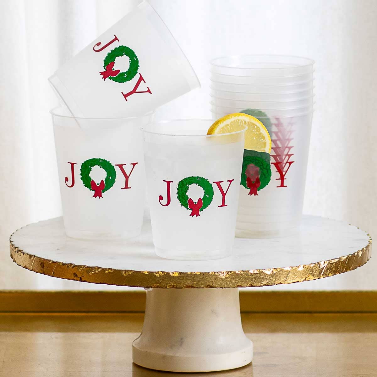 Grand Joy Wreath Party Cups