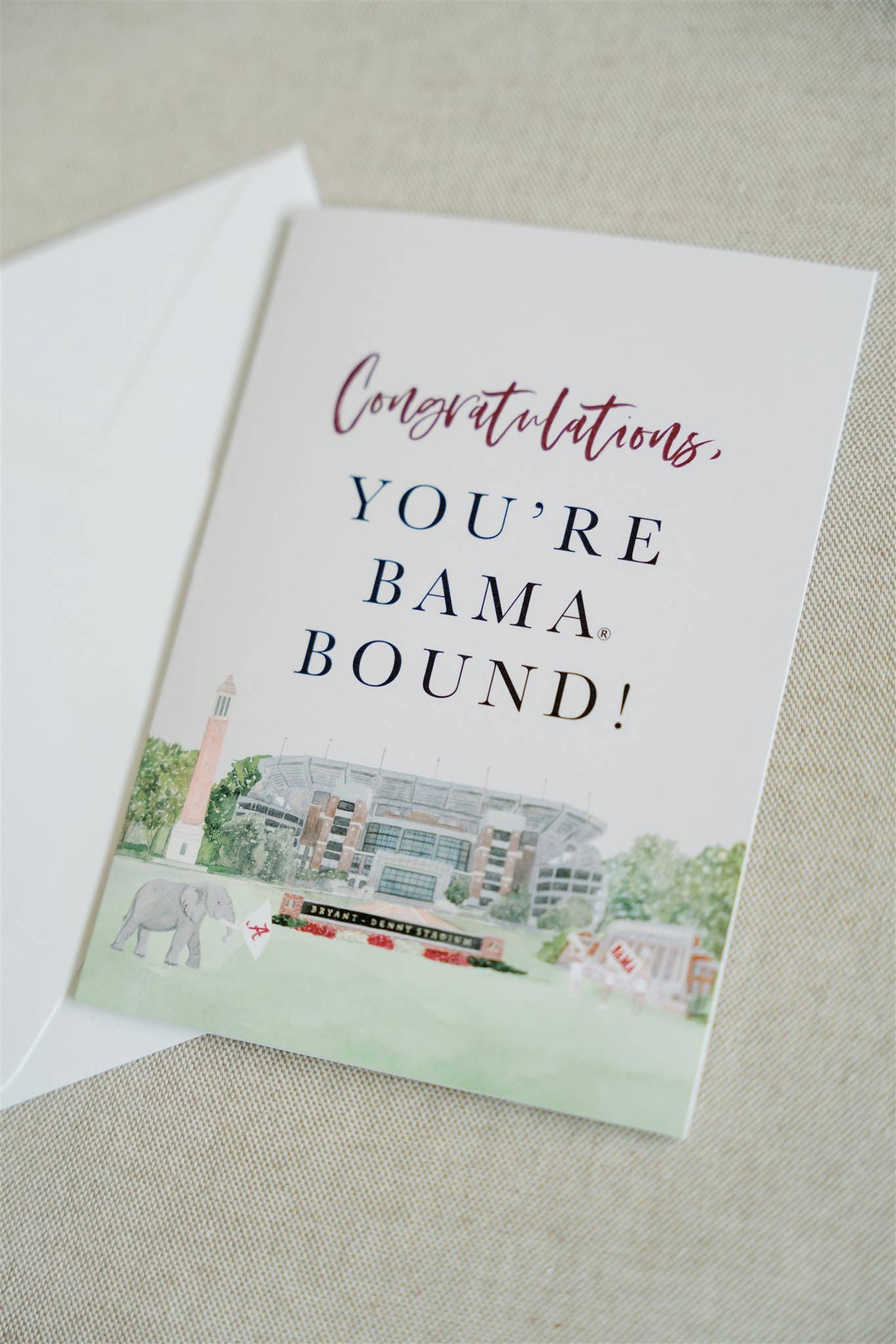 "You're Bama Bound" Greeting Card, Graduation