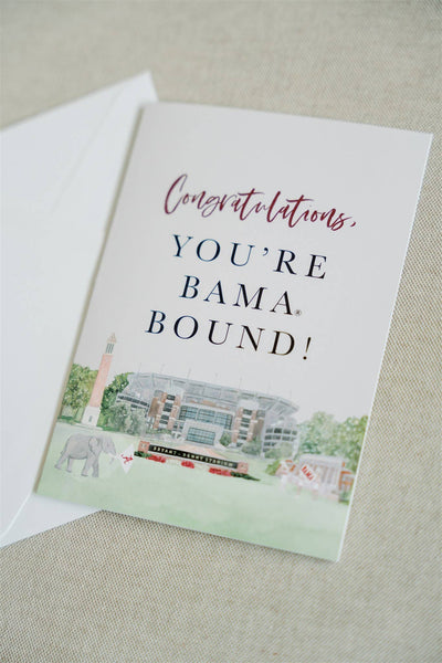 "You're Bama Bound" Greeting Card, Graduation