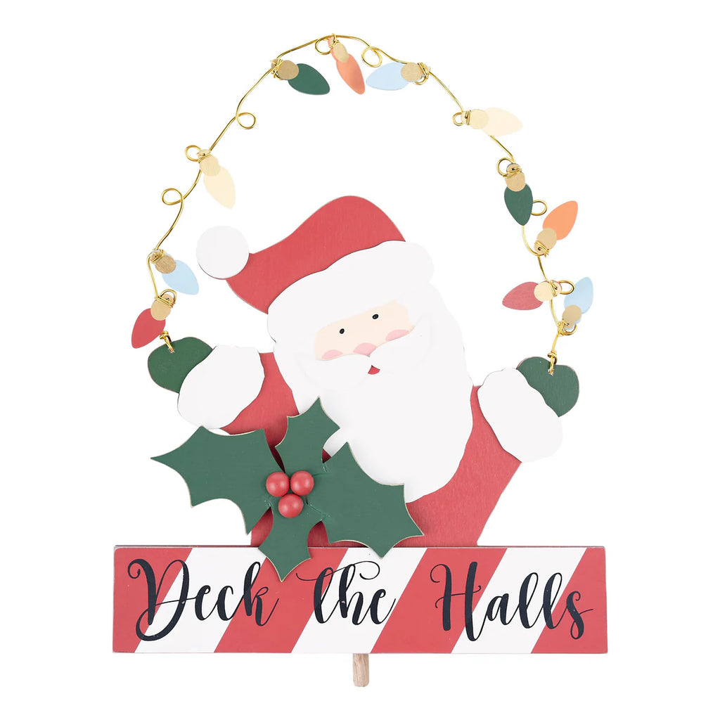 Glory Haus Deck the Halls Santa Topper - Thumbnail 2