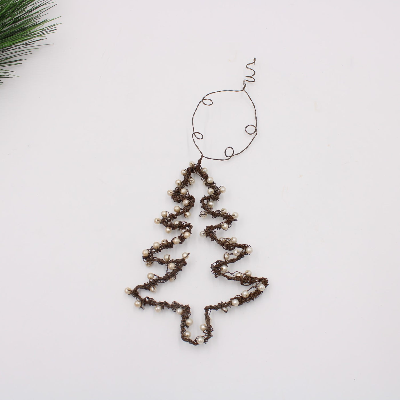 Wire Tree with Pearls Ornament