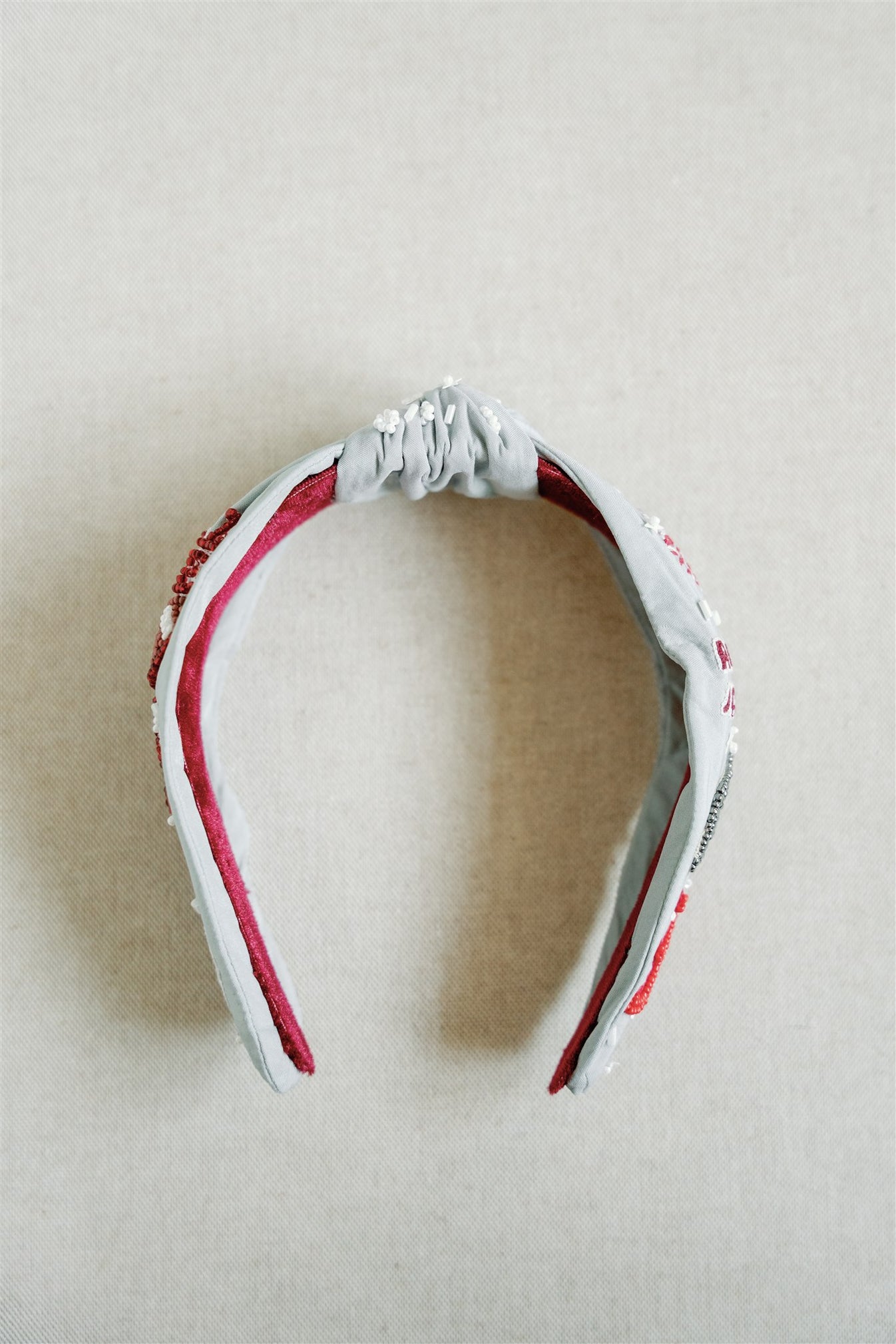 University of Alabama Beaded Headband