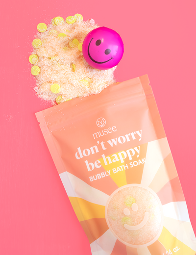 Musee Don't Worry Be Happy Bubbly Bath Soak