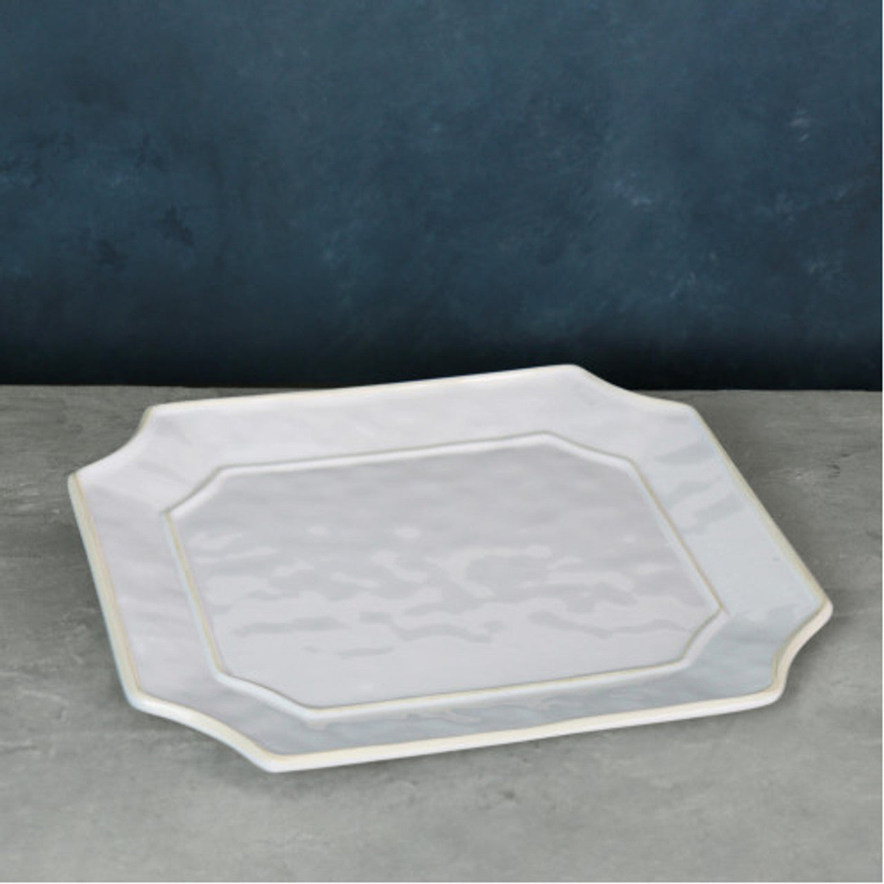 VIDA Charleston White Rectangular Platter