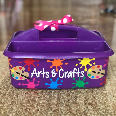 Ready to Ship Arts & Crafts Purple Organizational Caddy; Great Birthday Gift; Can Make In Other Colors If Requested